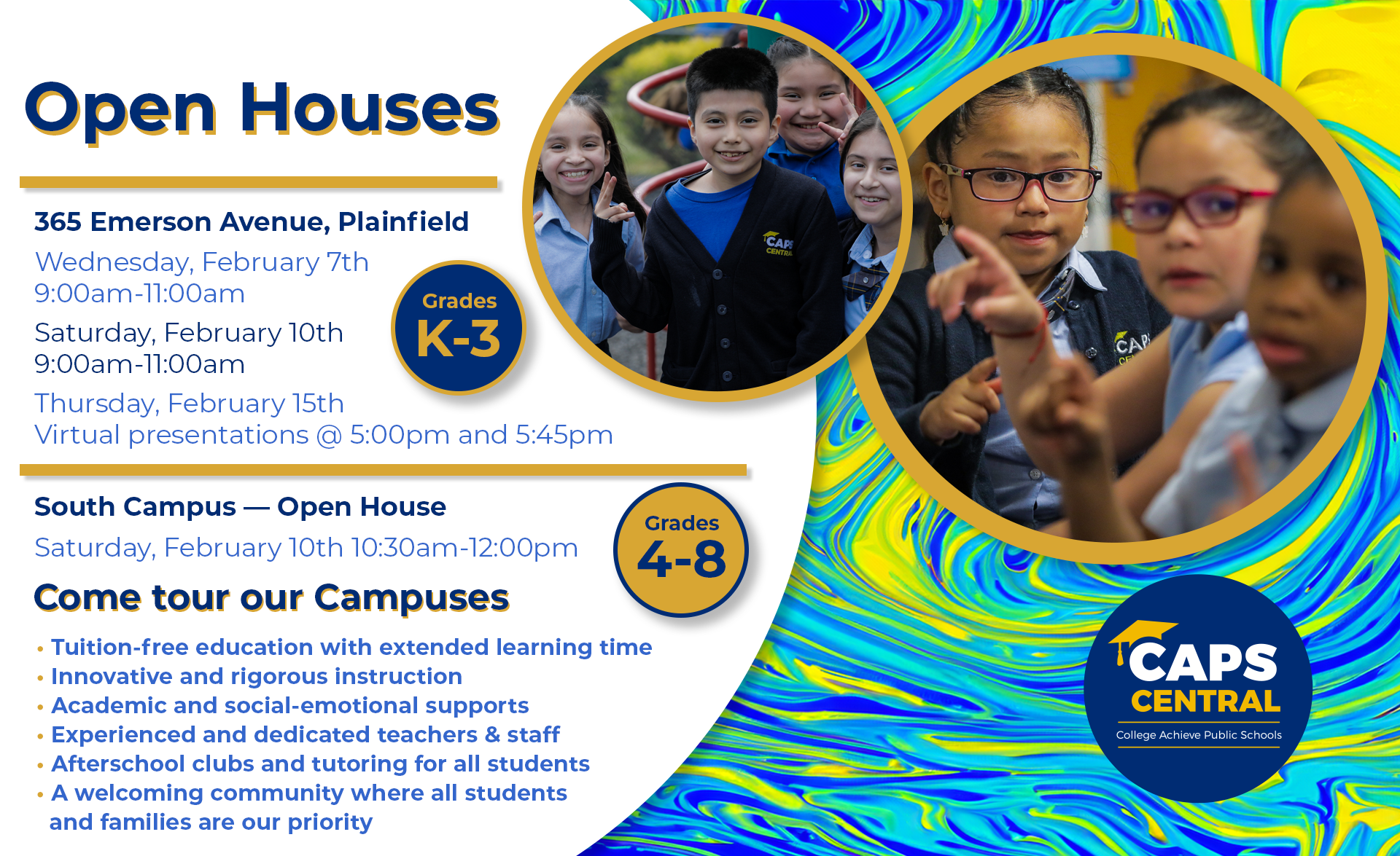 Come to Central's Open House