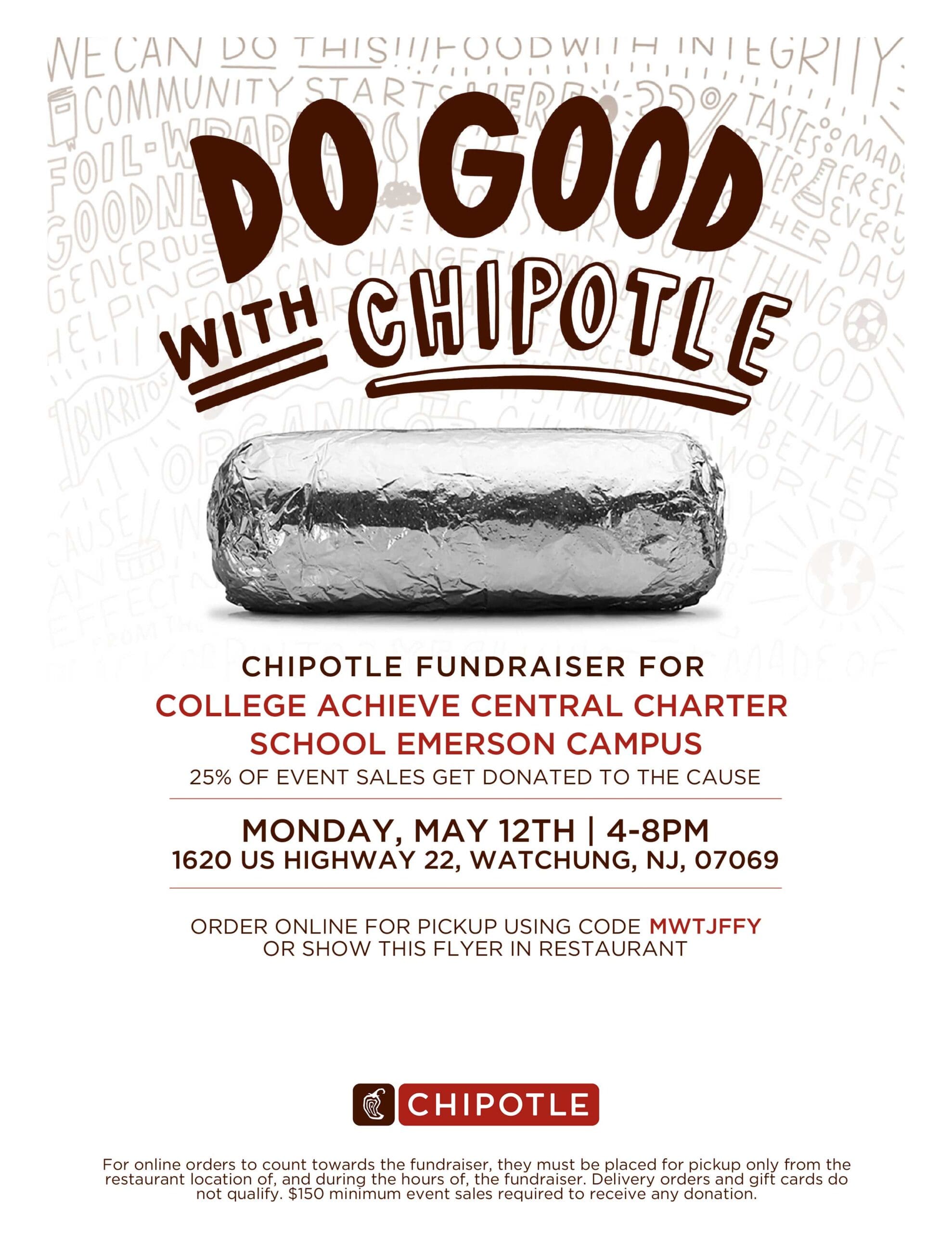 Chipotle Fundraiser Supporting Emerson Campus!