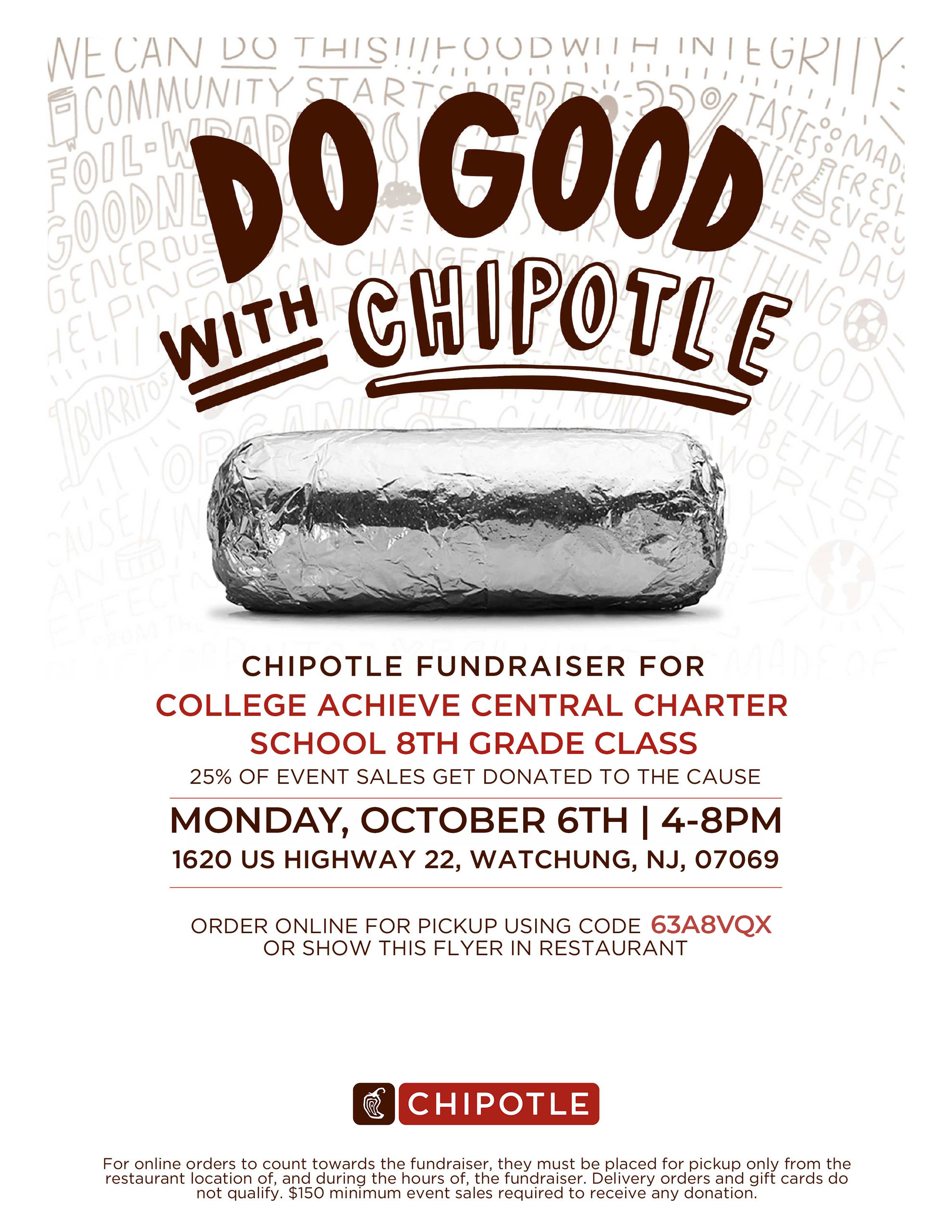 Chipotle Fundraiser Supporting Emerson Campus!